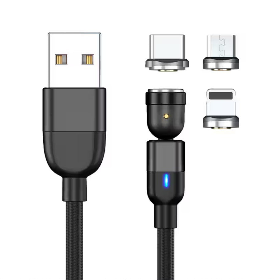 3 in 1 Magnetic Cable 3A Data Fast Charging