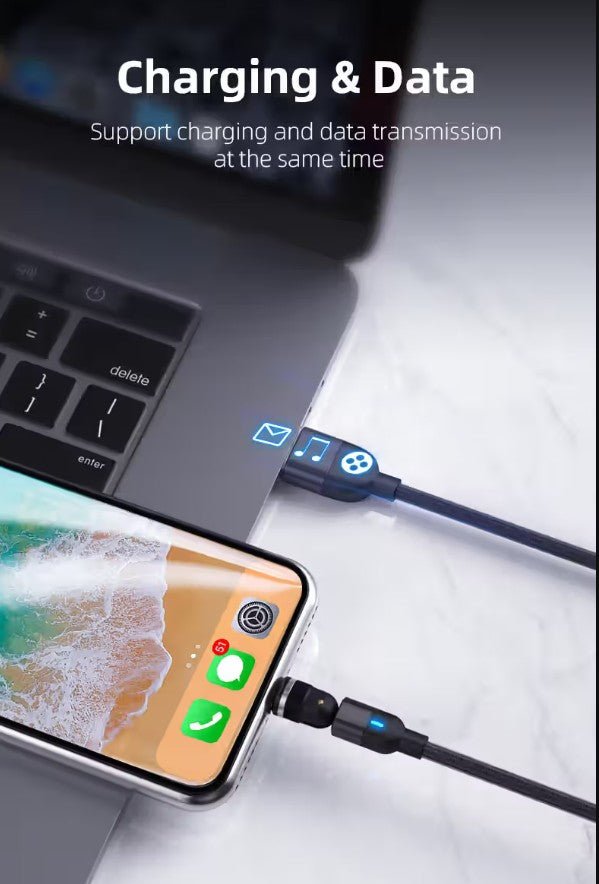 3 in 1 Magnetic Cable 3A Data Fast Charging